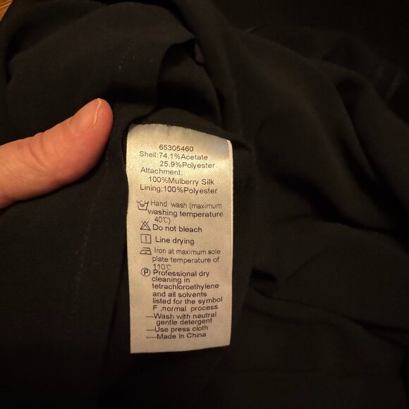 Psalter Elite Dress – Size 38 – Removable Collar – A-Line – Shoulder Pads - Picture 8 of 11